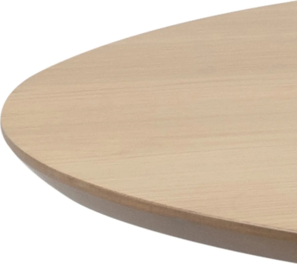 Okrągły stół z nierozkładanym blatem w kolorze drewna Roxby 105 cm