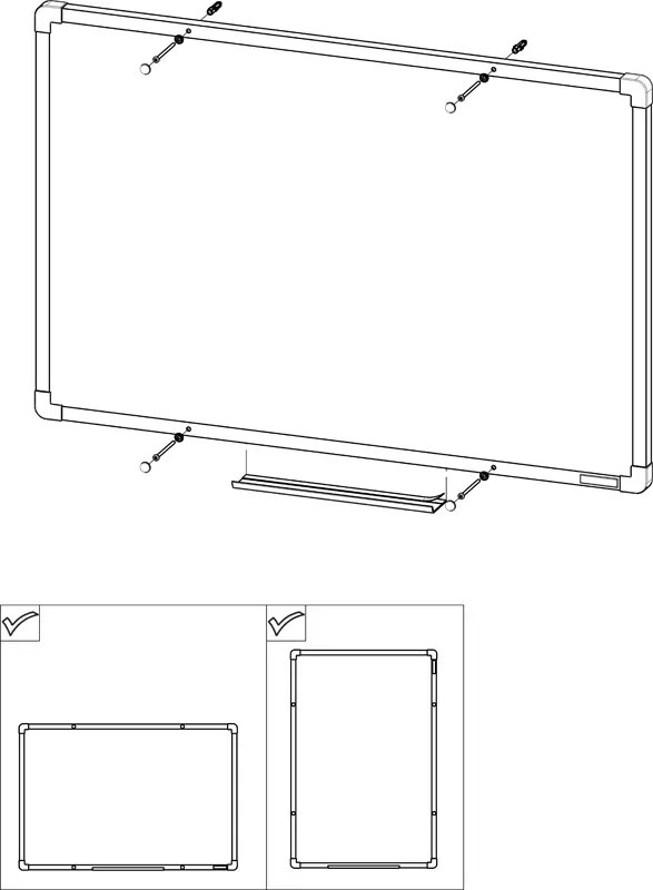 Biała magnetyczna tablica do pisania boardOK 1800 x 1200 mm, niebieska rama