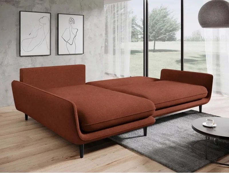 Narożnik SOLANO funkcja spania pojemnik poduszki WERSAL