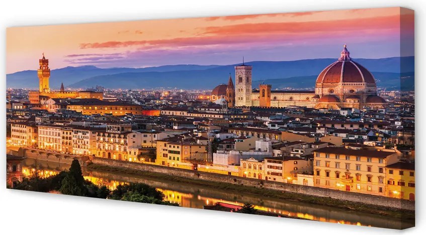 Fotoobraz na płótnie Nocna Panorama przy Katedrze