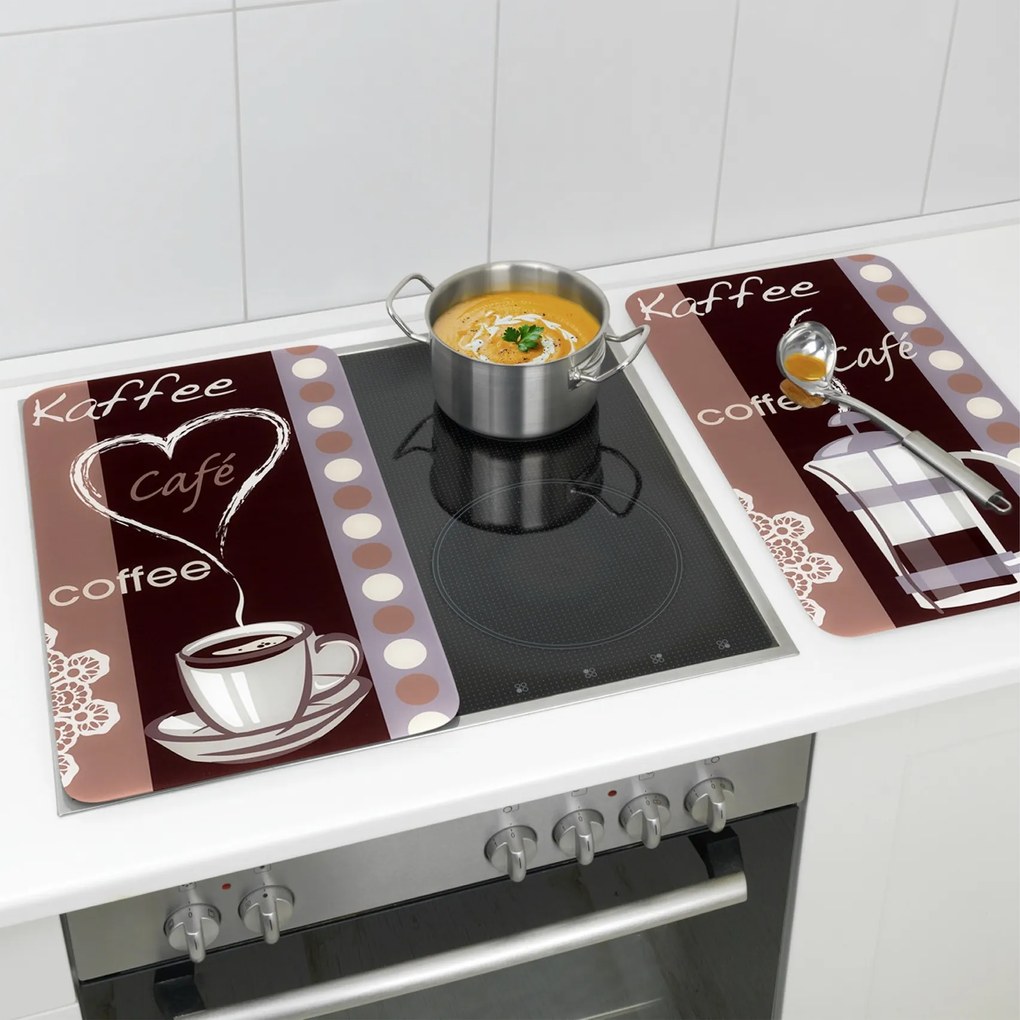 Szklane płyty ochronne COFFEE FLAVOUR, 2 sztuki