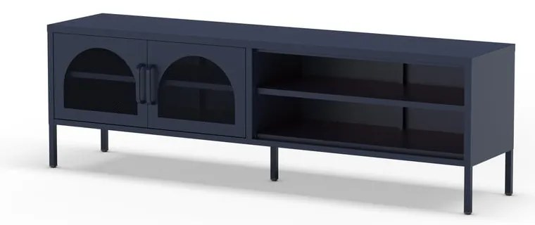 Ciemnoniebieska szafka pod TV 160x50 cm Diora – Marckeric