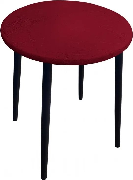 Taboret TRIX stelaż metalowy STOŁEK LOFT : Kolor nogi - Czarna stożek, Kolor tkaniny - SKAJ - AL14, Typ tkaniny - Skaj