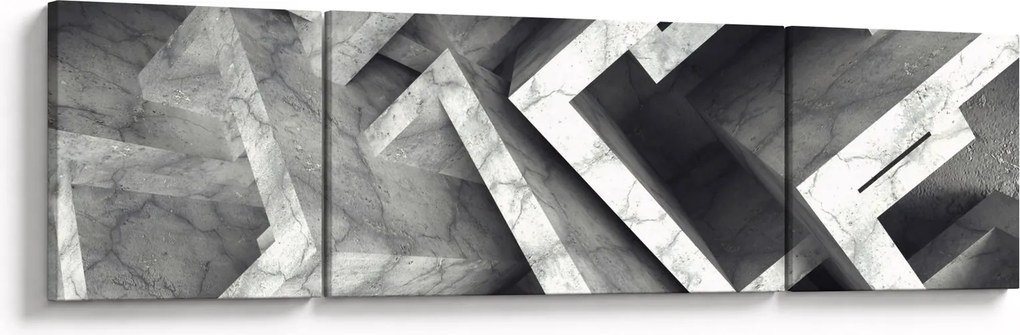 Abstrakcyjny obraz kostek (170x50 cm)
