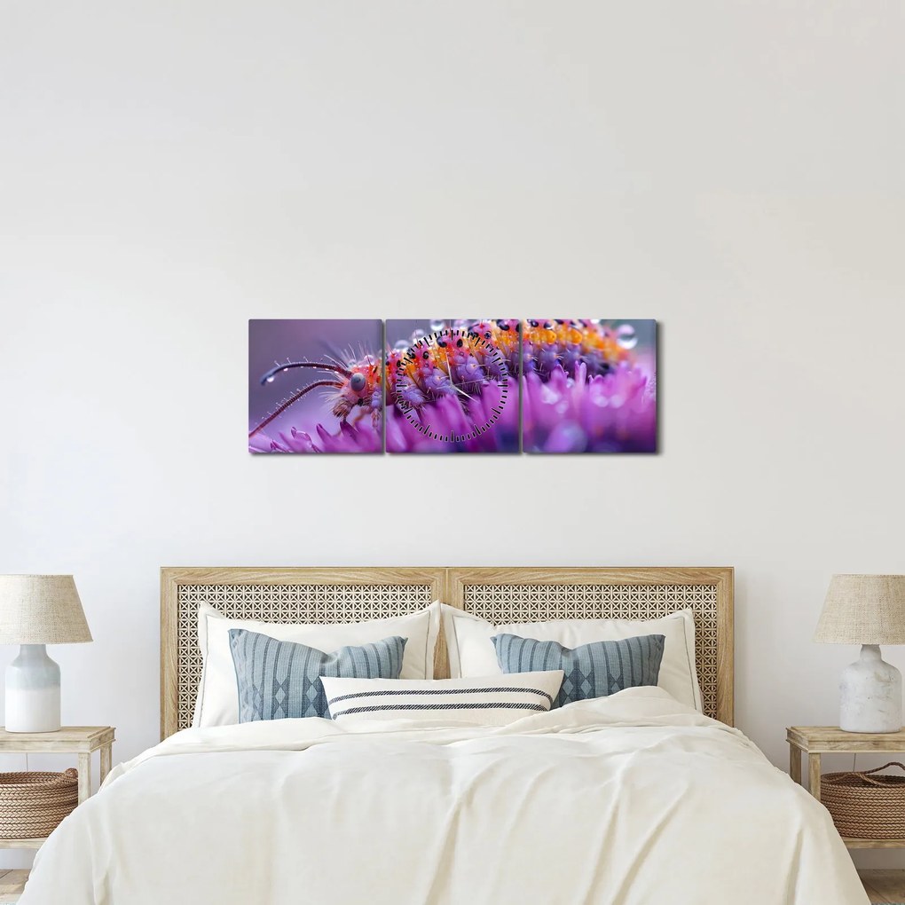Obraz - Caterpillar (z zegarem) (90x30 cm)