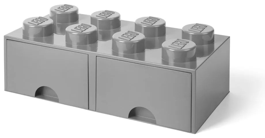 Szary pojemnik z 2 szufladami LEGO®