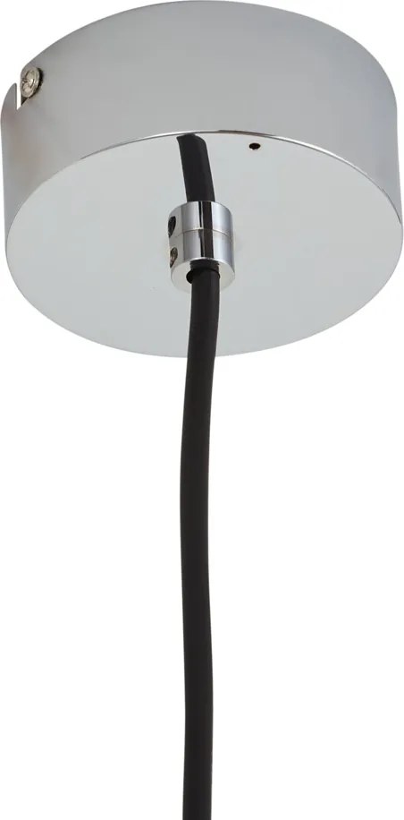 Lampa wisząca Art Deco chromowana z żebrowanym szkłem IP44 - Walcott