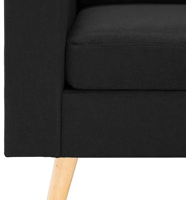 2-osobowa czarna sofa - Muria 2Q