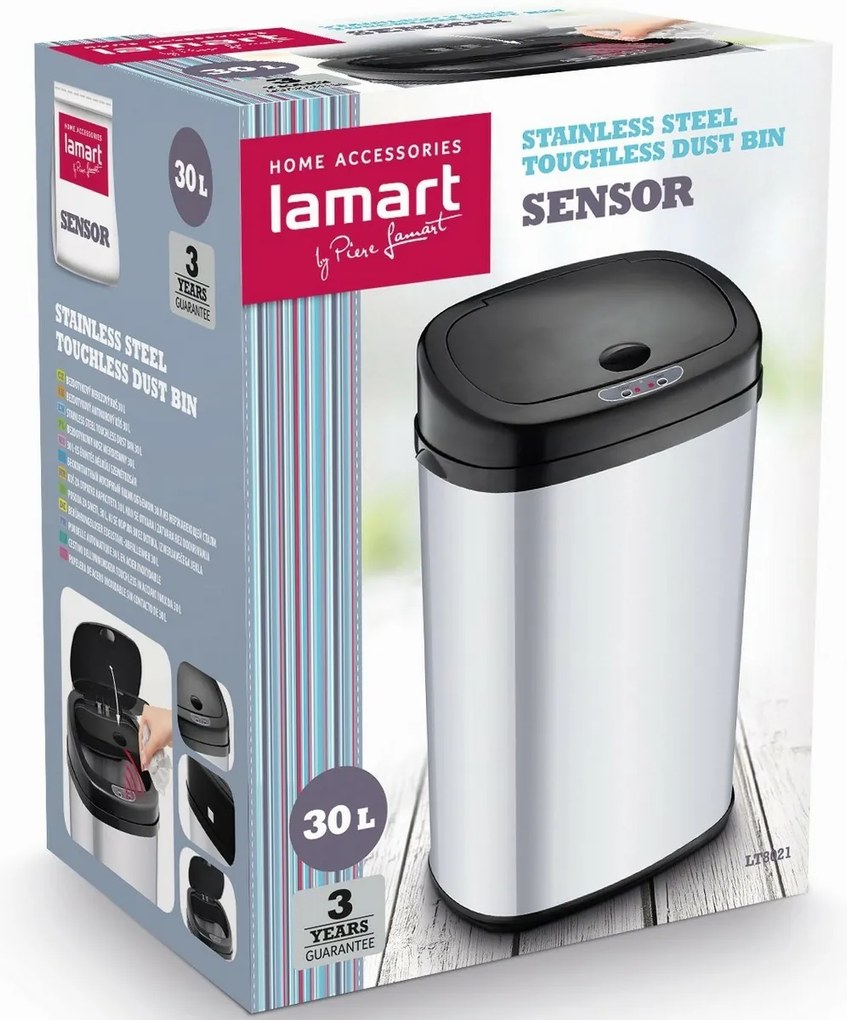 Lamart Sensor LT8021 Bezdotykowy kosz 30 l, 30 l