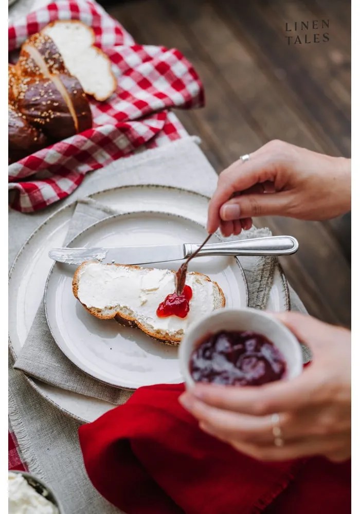 Lniana ścierka 45x65 cm Red Gingham – Linen Tales