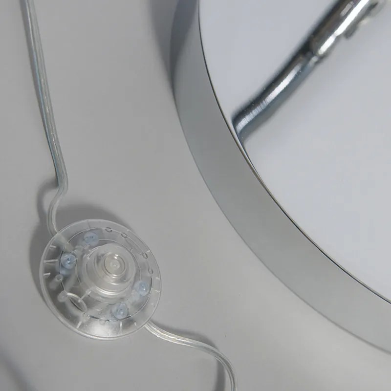 Nowoczesna lampa łukowa chromowana regulowana bez klosza