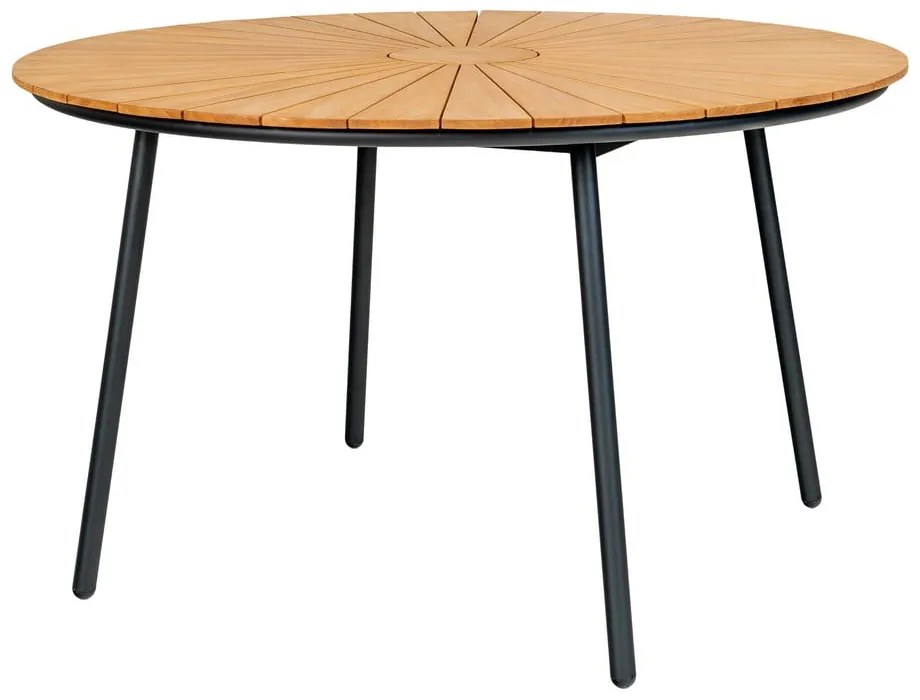 Okrągły stół ogrodowy z litego drewna tekowego ø 130 cm Cleveland – House Nordic