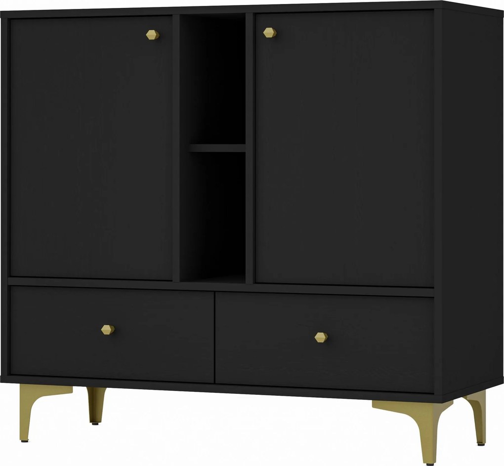 Komoda TORINO 100 cm do Salonu Sypialni Grafit