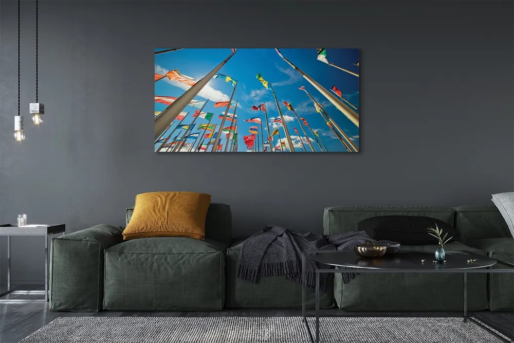 Obraz drukowany na płótnie Różnorodne Flagi