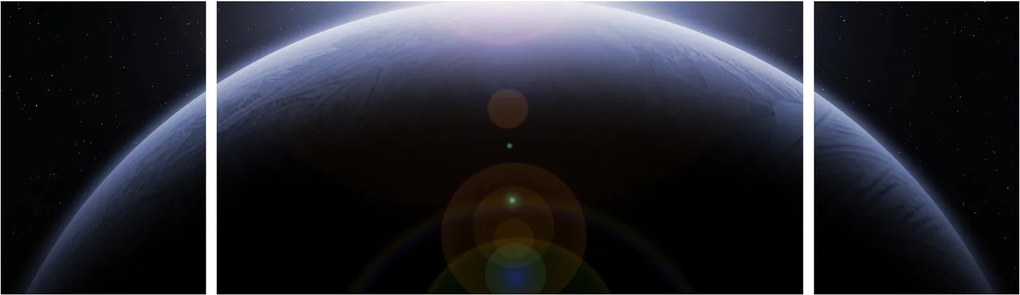 Obraz ciała kosmicznego (170x50 cm)