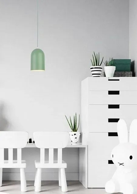 Zielona pastelowa lampa długa nad stół - V015 G4-L96