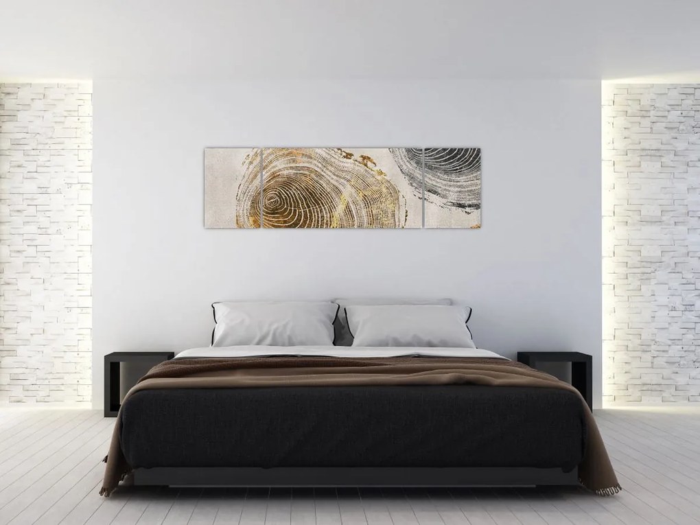 Obraz - Abstrakcja pnia (170x50 cm)