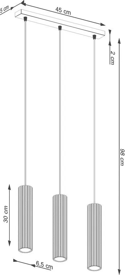 Szarobrązowa metalowa lampa wisząca Gleam – Sollux