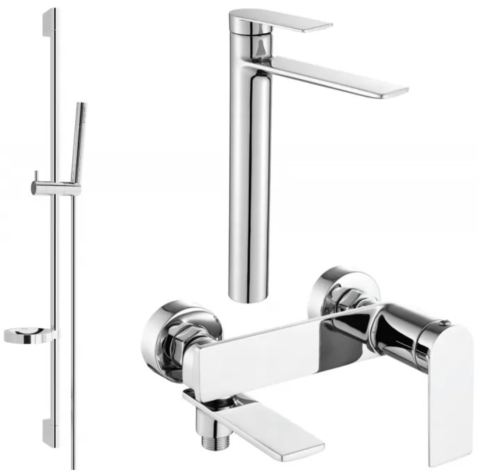 Mexen Zero DS70 zestaw wannowy, chrom - 7113DS70-00