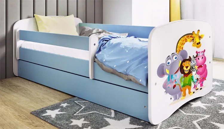 Łóżko dla chłopca z barierką mix 80x160 Z2-L39