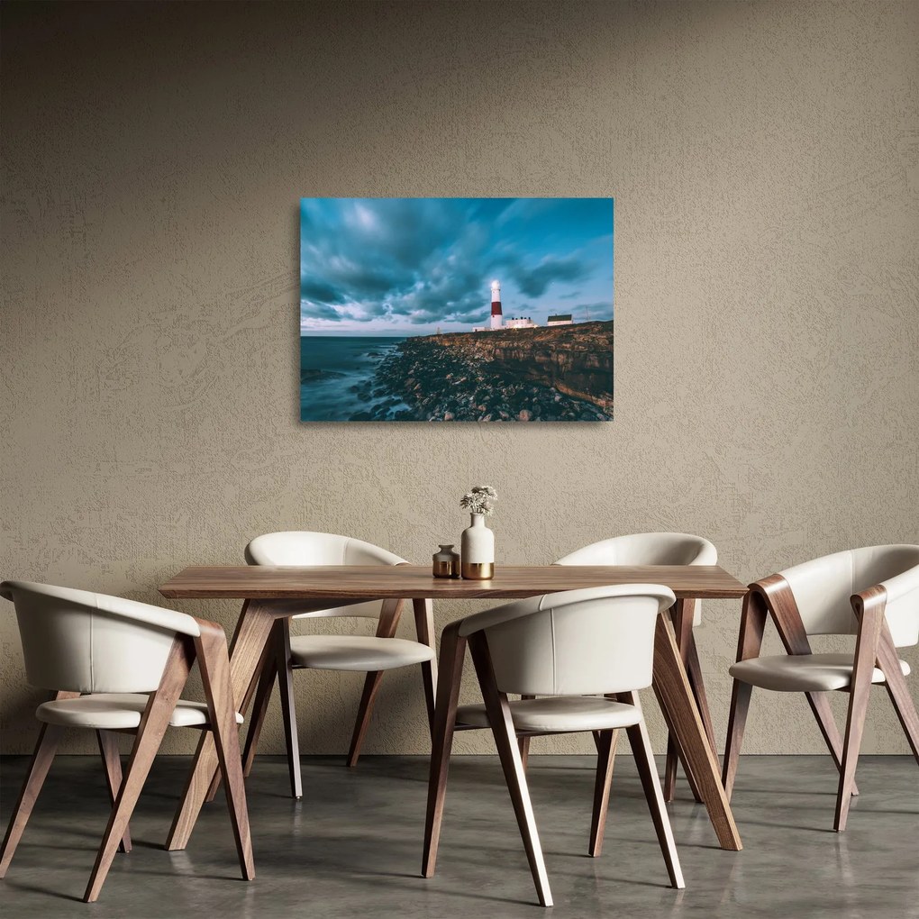 Obraz na szkle - latarnia morska (70x50 cm)
