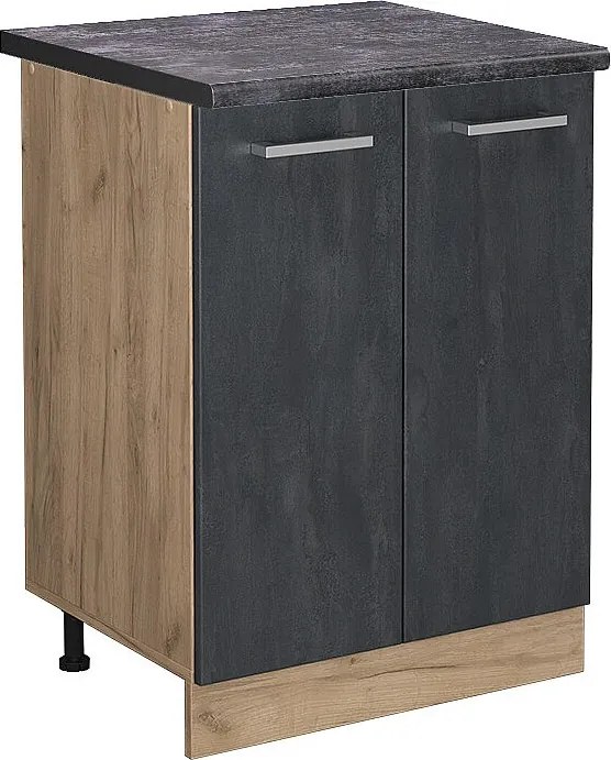 Szafki kuchenne czarny beton 60x60x81.6 r-line