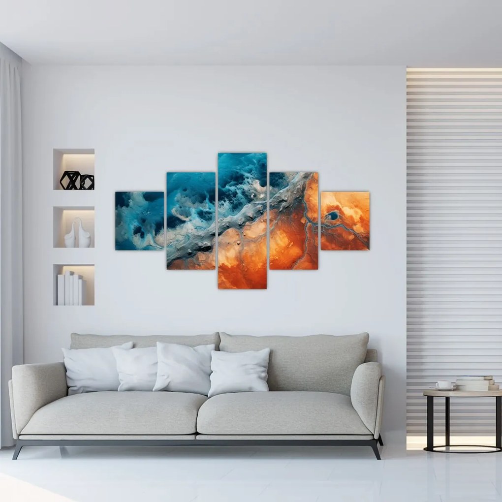 Obraz - Woda i ogień (125x70 cm)