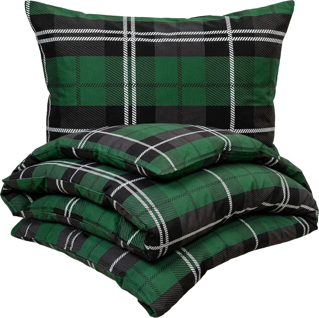 4Home Pościel bawełniana Green Classic, 160 x 200 cm, 70 x 80 cm, 160 x 200 cm, 70 x 80 cm