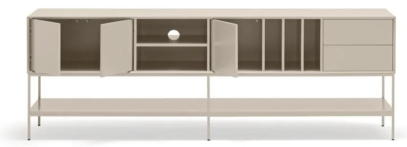 Kremowa szafka pod TV 220x74x45 cm Platt – Teulat