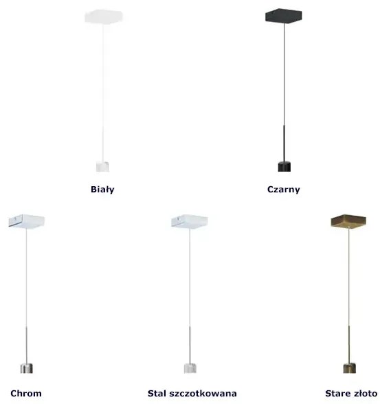 Lampa wisząca regulowana na złotym stelażu - S0-E31