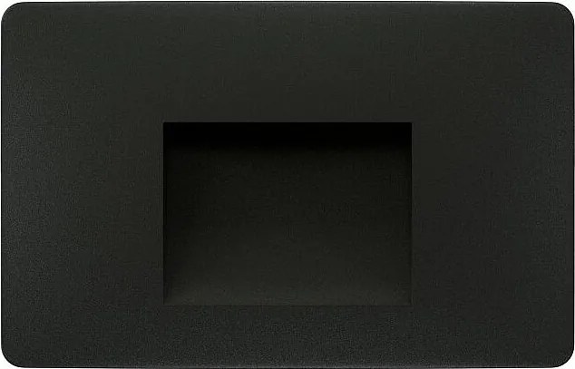 Beneito & Faure - Mis Sq Wall 3W LED Recessed Step Light - Square Wall Step Light Switch IP65 2700K/3200K/4000K - Black