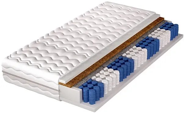 Materac pocket 7 strefowy z kokosem 120x200 W6-P90