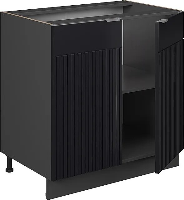 Szafka pod zlew czarne paski 80x60x82 fame-line