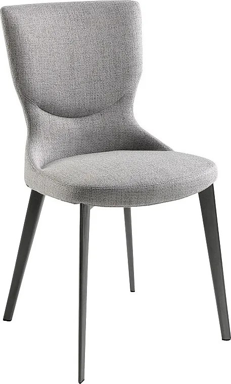 Krzesło z tkaniny szarej 4131 ANGEL CERDA