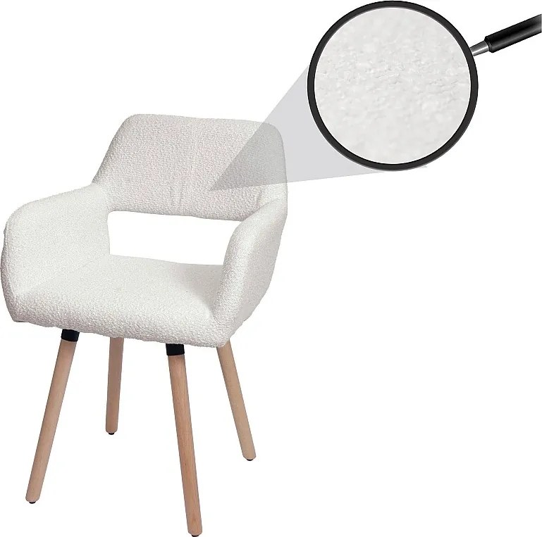 Krzesło do jadalni MCW-A50 II,  kremowe