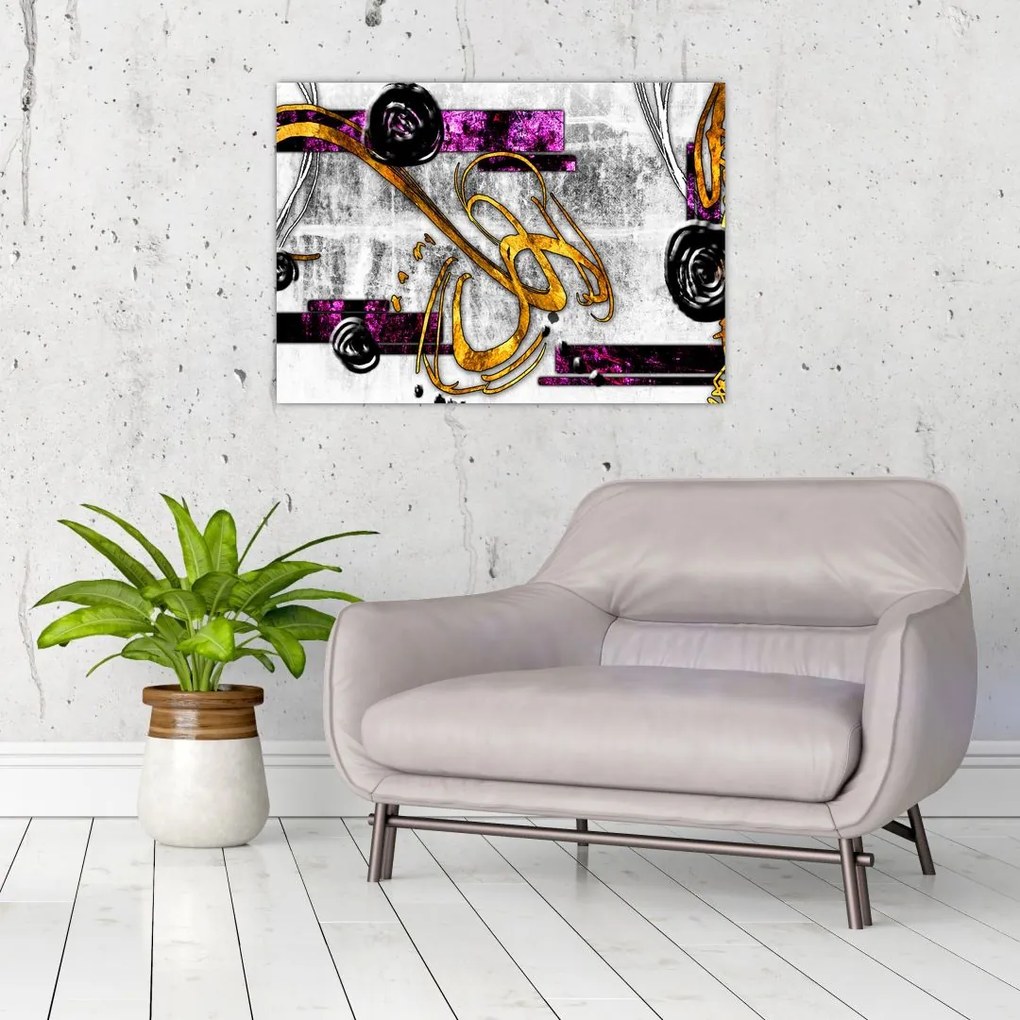Obraz na szkle abstrakcji (70x50 cm)