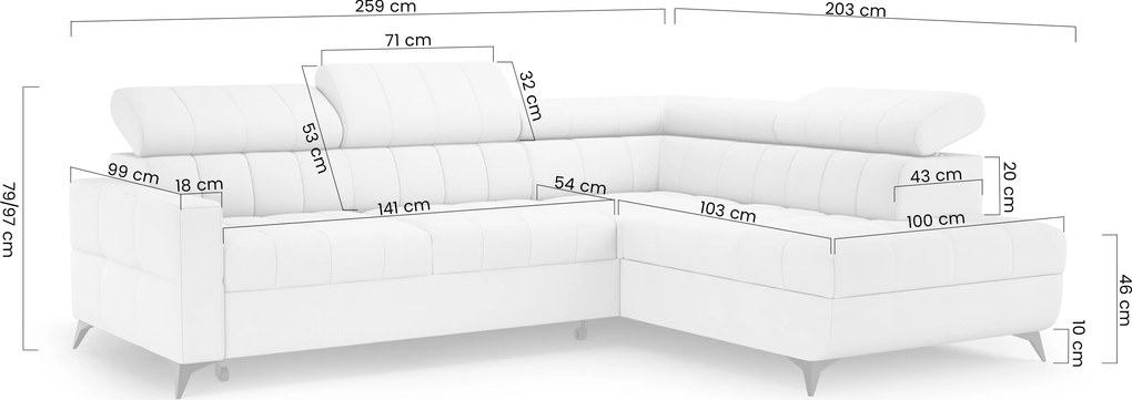 Narożnik Nardo L z funkcją spania lewostronny - zielony welur Bluvel 78