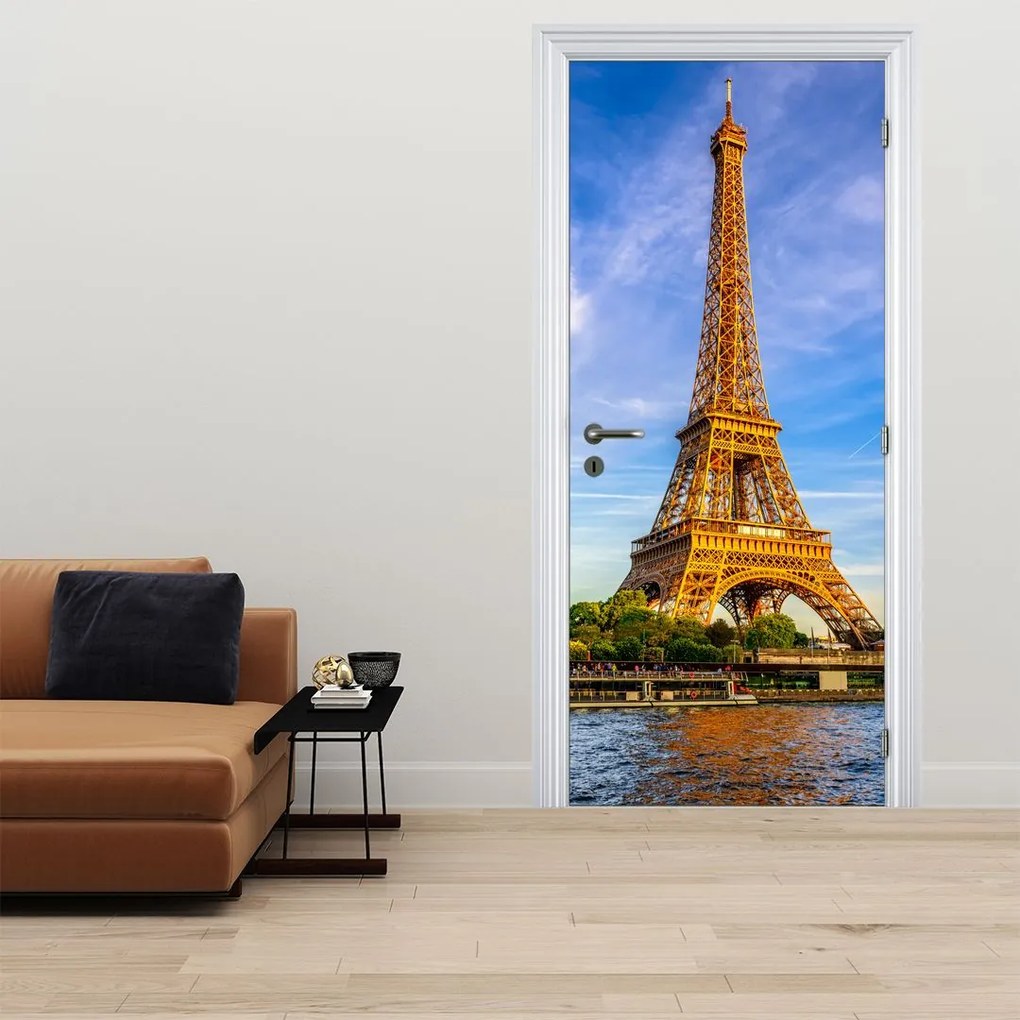 Fototapeta na drzwi - Wieża Eiffla (95x205cm)