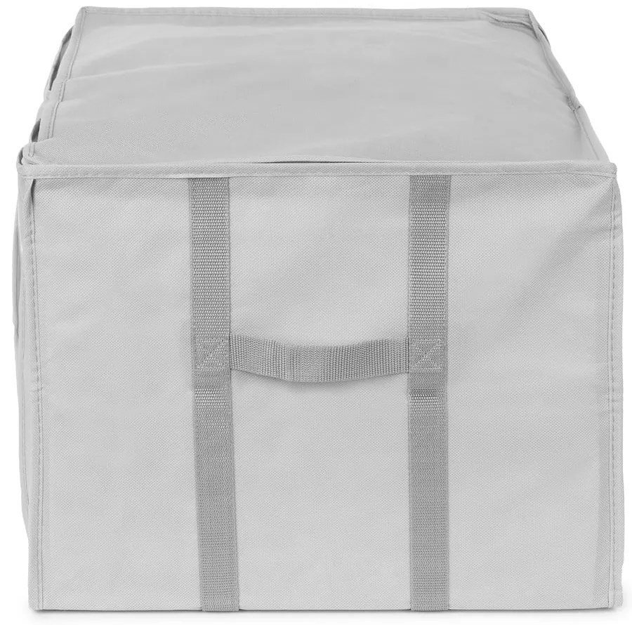 Tekstylny pojemnik do przechowywania ubrań próżniowy/usztywniany 56x42x33 cm Granit – Compactor