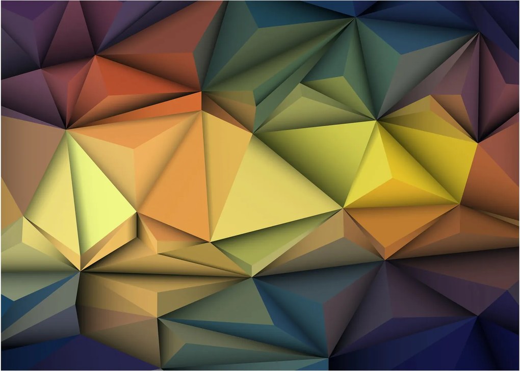Obraz - Wielokątna abstrakcja 3D (70x50 cm)