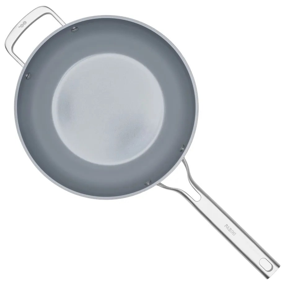 Patelnia z pokrywką/z powłoką ceramiczną wok ø 28 cm Meda 3.0 – FABINI