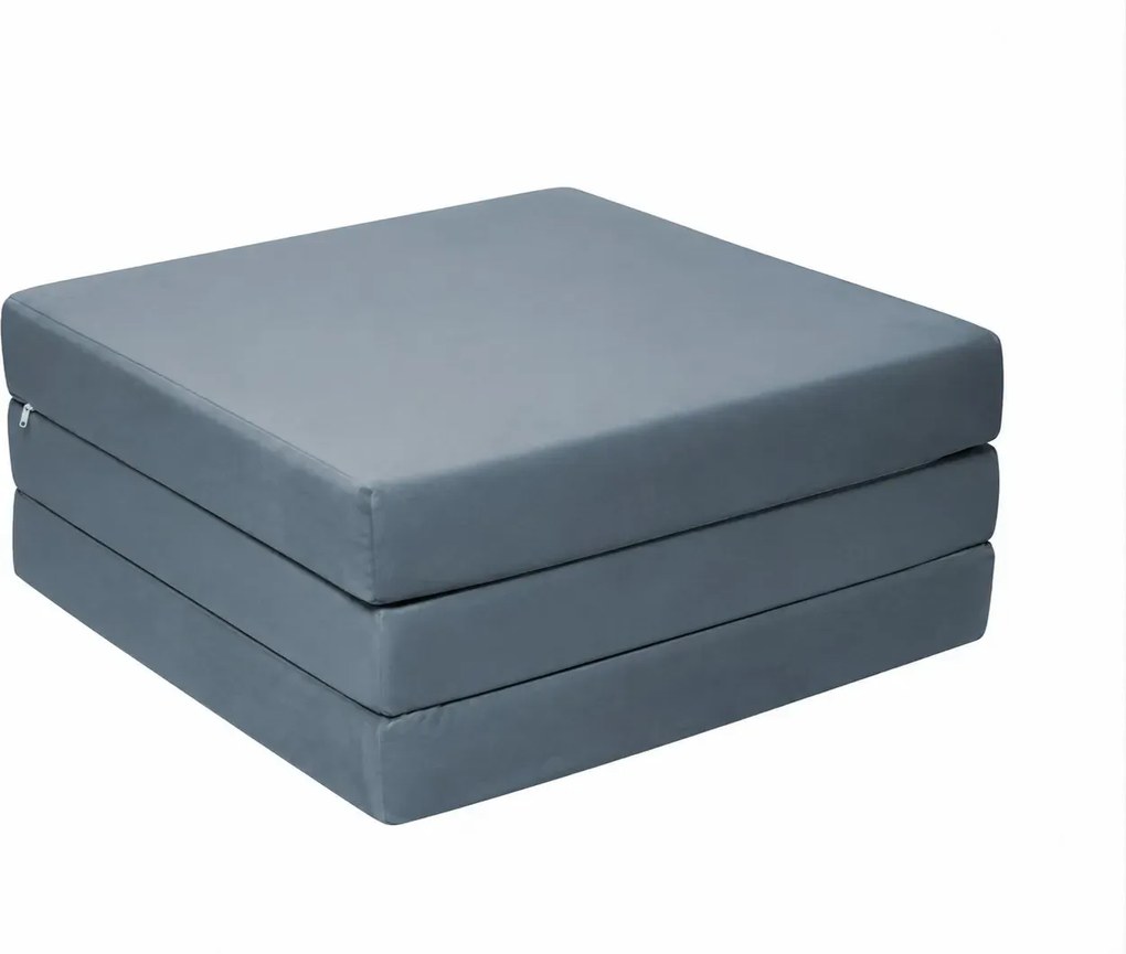 Materac 180/60 + Torba składany turystyczny tkanina Welur : Kolor tkaniny - VELVET - BL06, Rozmiar - 180/60/15, Typ tkaniny - Velvet