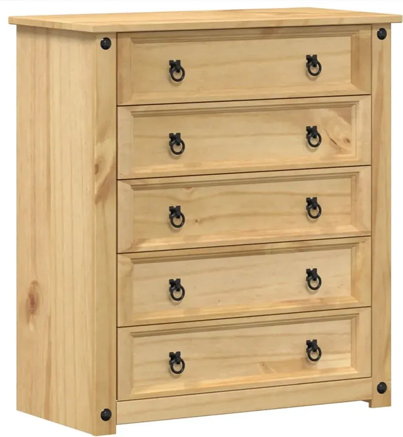 Klasyczna drewniana komoda z 5 szufladami B1-H80