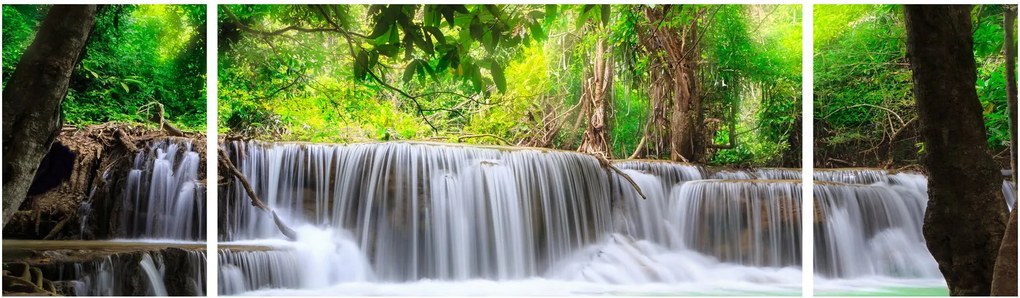 Obraz wodospadu w Kanchanaburi, Tajlandia (170x50 cm)