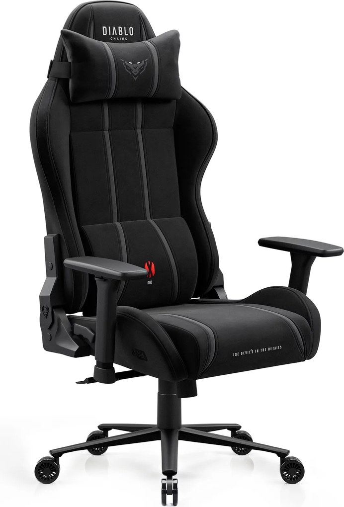 Fotel gamingowy materiałowy Diablo X-One 2.0 King Size, Burned Black