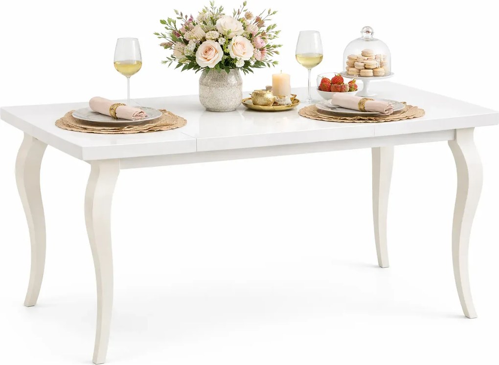 Biały stół rozkładany 140-180 cm M9-P12