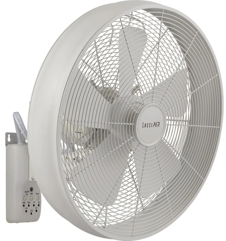 Lucci Air 213128EU - Wentylator ścienny BREEZE 55W/230V biały + pilot