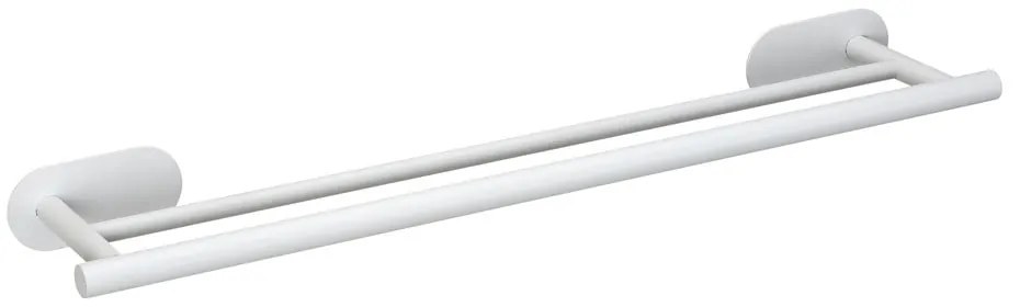 Biały samoprzylepny wieszak na ręczniki ze stali nierdzewnej Orea Duo – Wenko
