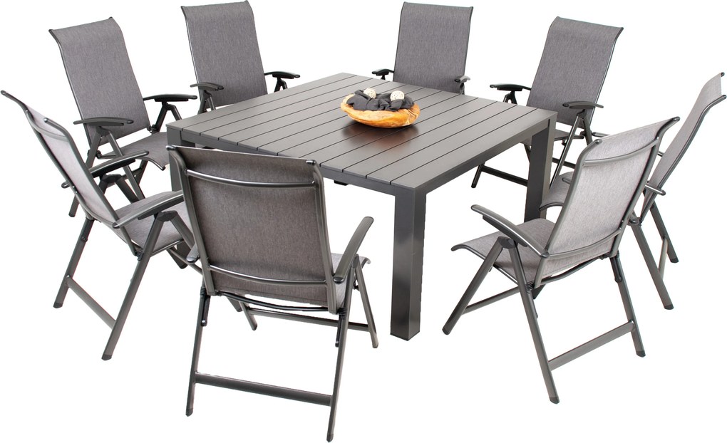 Doppler PRATO YELMO ALU ogrodowy zestaw mebli 8+1