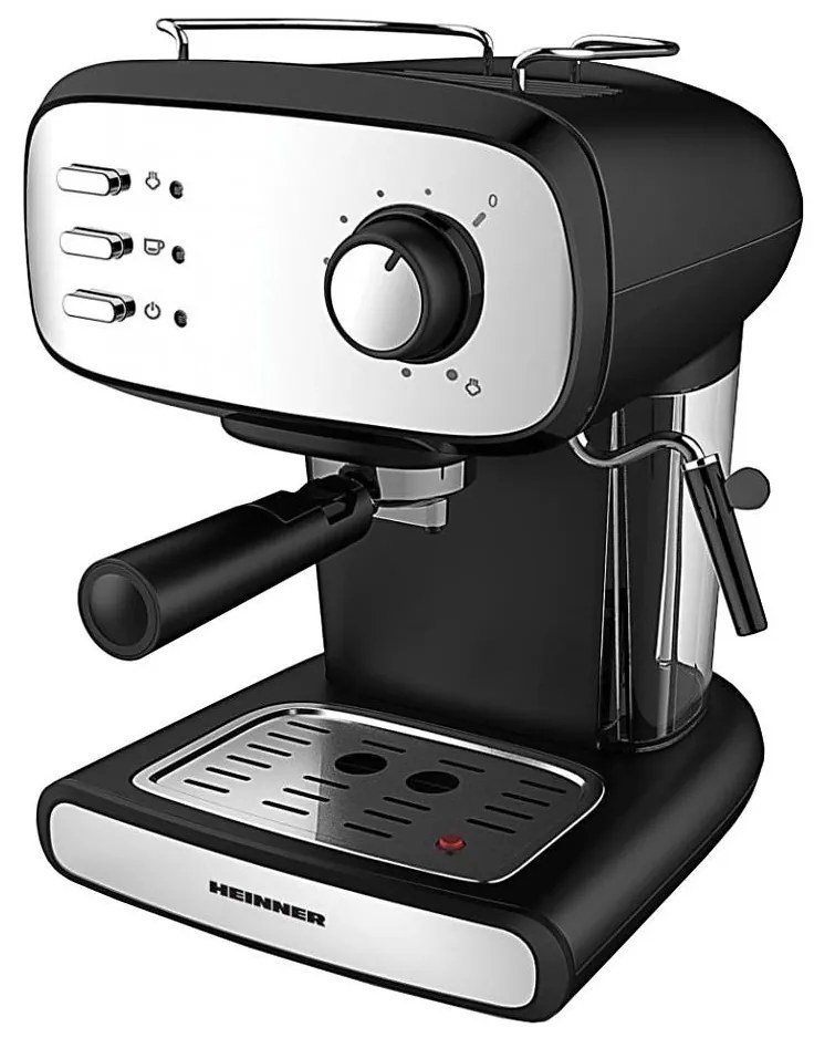 Heinner HEM-1100BKX - Ekspres kolbowy espresso 850W/230V czarny/matowy chrom